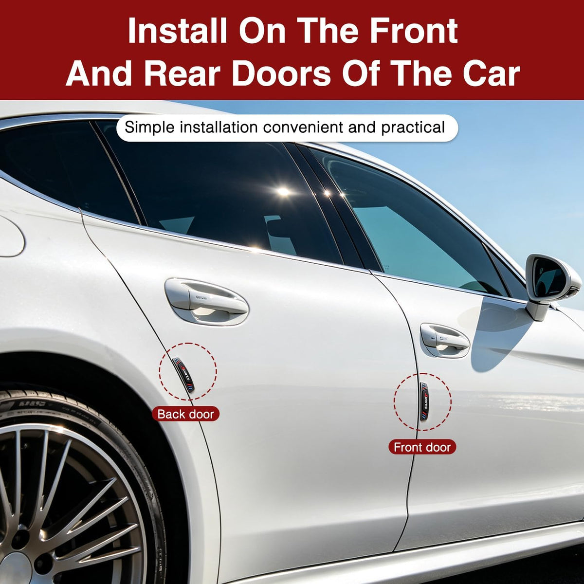 4Pcs Dent Prevent Car Door Protector, Car Door Edge Guards