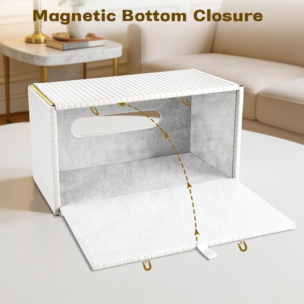 Tissue Box Cover Rectangle,Modern Tissue Box Holder for Home Office Car