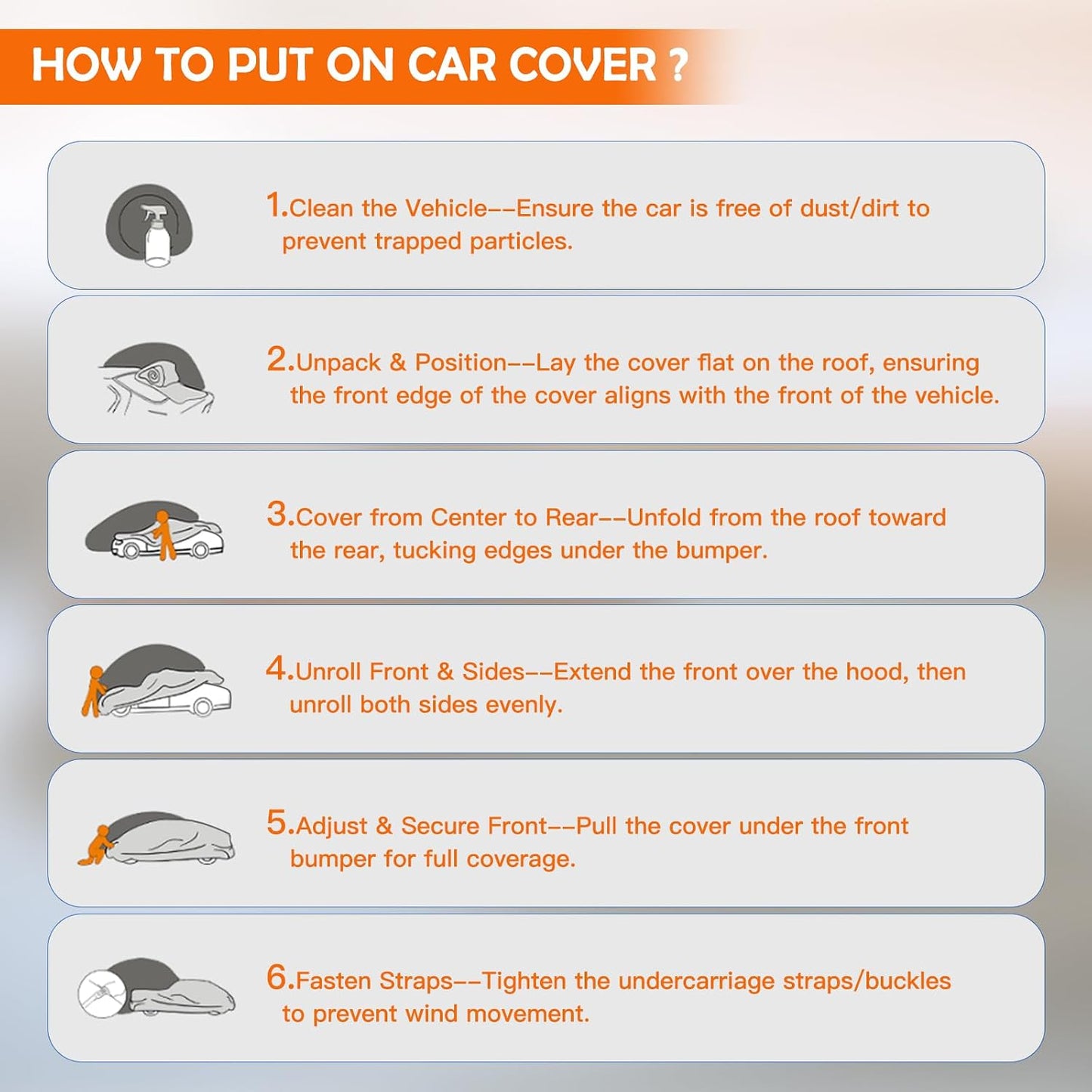 Car Cover for Jeep Wrangler 4 Door JL JK TJ YJ CJ 2007-2026, Multi-Layer Automobiles Covers Waterproof All Weather with Zipper Door, Sun Rain Snow Dust Protection