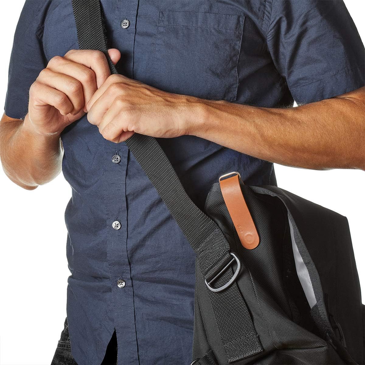 Distil Union Ferris KeyLoop Key Organizer | Includes Leather Cover, 5 KeyMods, & FobRing | Holds up to 6 Keys + Car Key