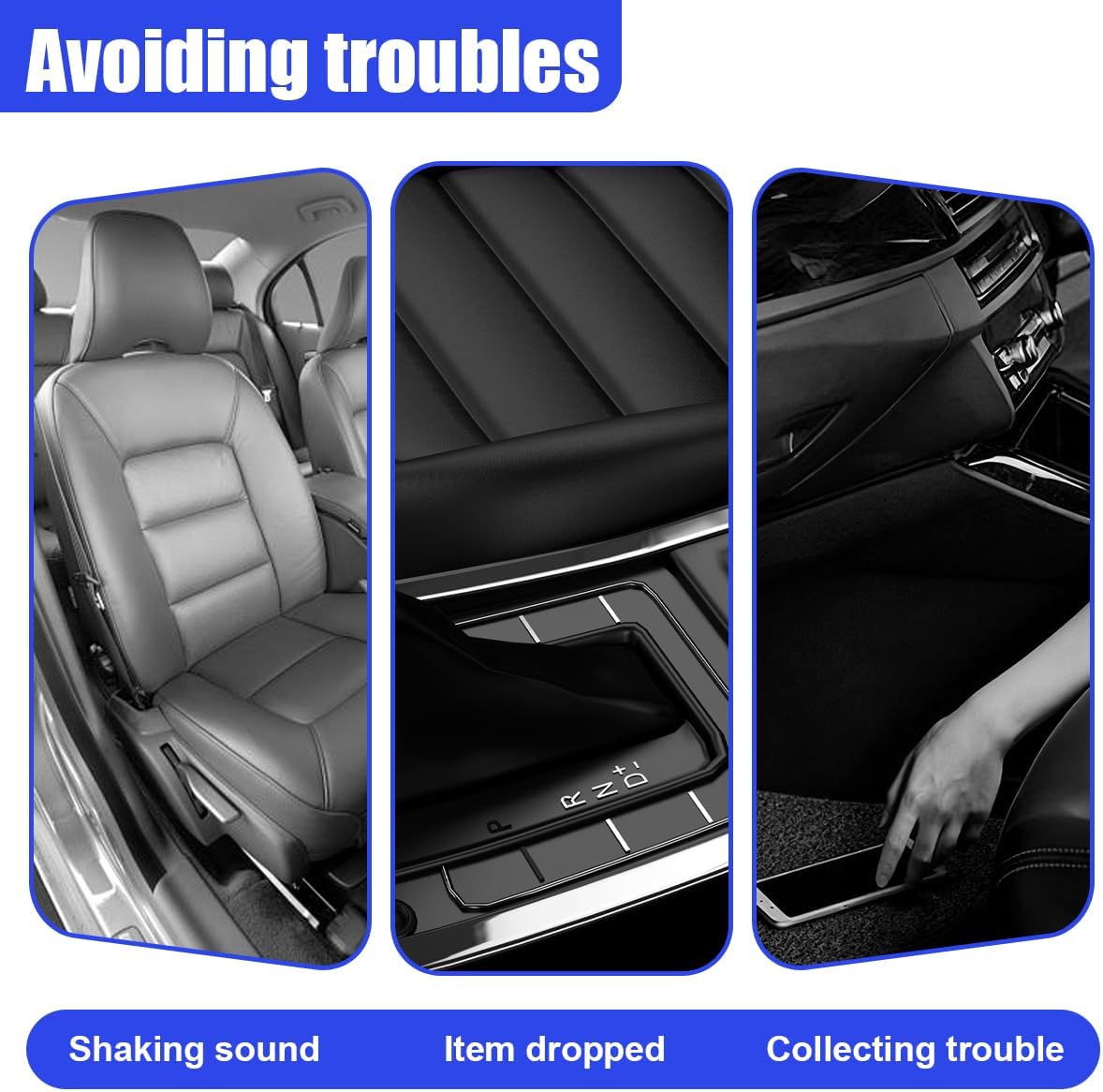 2PCS Car Seat Gap Filler Organizer, Car Center Console Side Plug with Storage Slot Prevent Falling, Multifunctional Vehicle Interior Phone Holder Accessories for Cars, Trucks, SUVs (Beige)