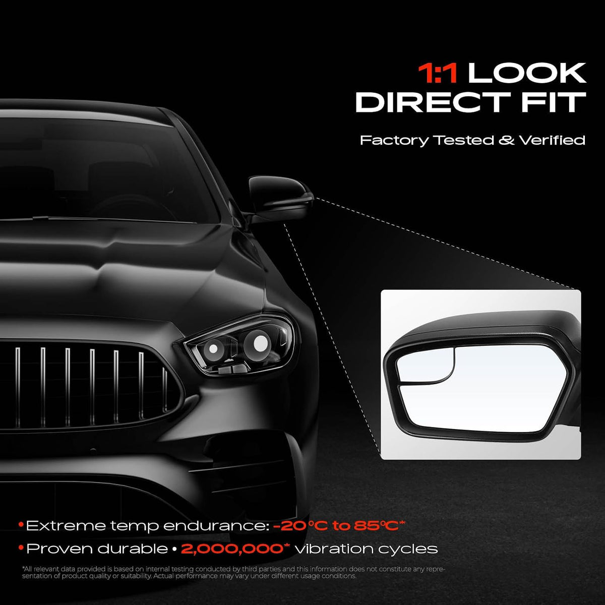 A-Premium Driver Side Power Door Mirror Compatible with Chevrolet