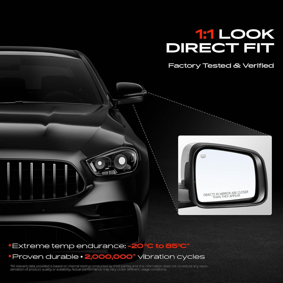 A-Premium Passenger Side Power Door Mirror Compatible with Dodge