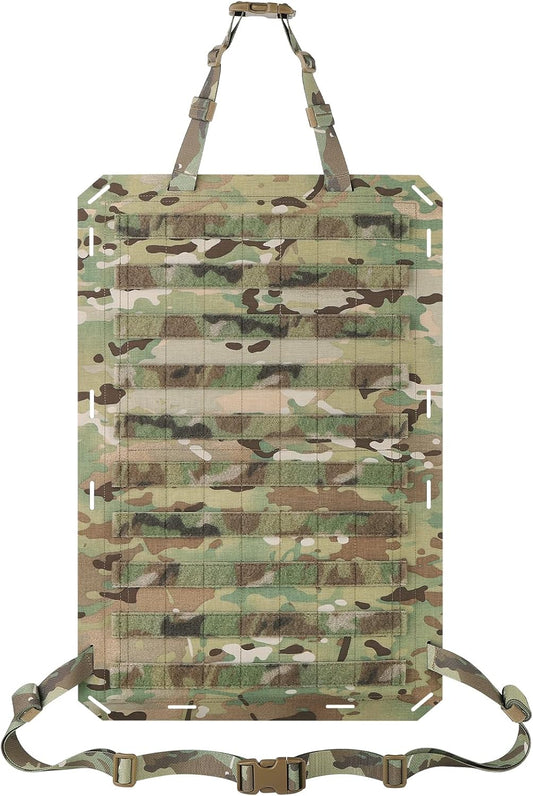 Molle Panels for Car Back Seat, Tactical Seat Back Organizer Covers for Vehicles Truck, Tactical Car Accessories Foldable for Universal Automotive (MC-Foldable)