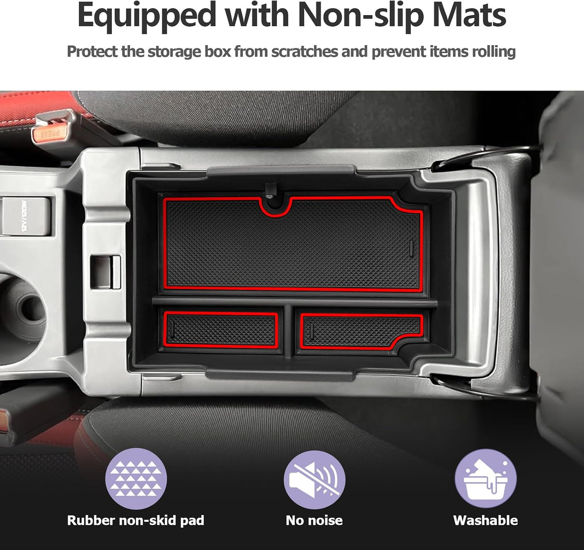 LUWU for 2025 Subaru Impreza Center Console Organizer 2024 Subaru Impreza Sport/RS/Base Armrest Storage Box Armrest Organizer 2024 Impreza Console Organizer Tray 2024 2025 Subaru Impreza Accessories