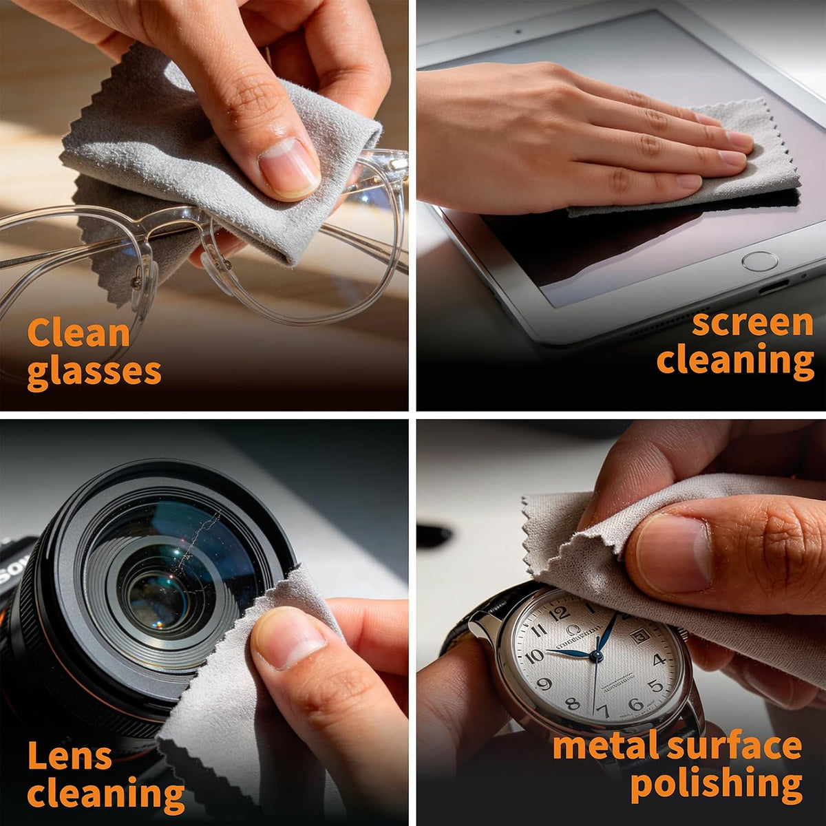 Suede Microfiber Cloths for Ceramic Coating Application, 12PCS