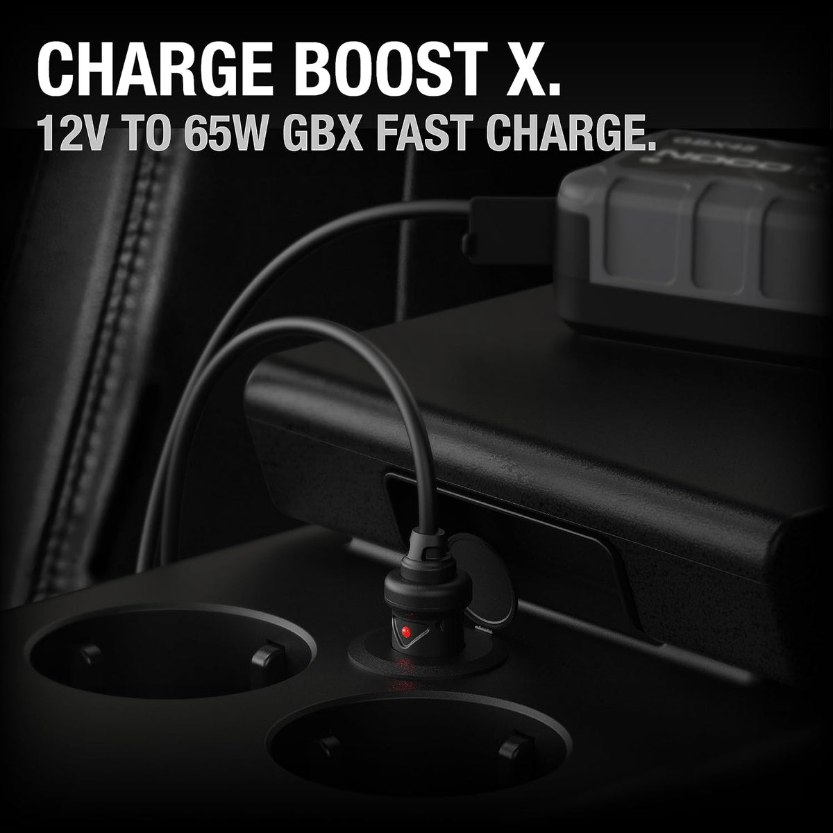 NOCO GBC011 Boost X 65W 12V Car Charger for GBX45, GBX55, GBX75 and GBX155 UltraSafe Lithium Jump Starters