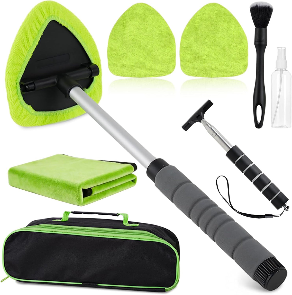 7PCS Car Windshield Cleaner Tool,19inch Inside Windshield Cleaning Tool
