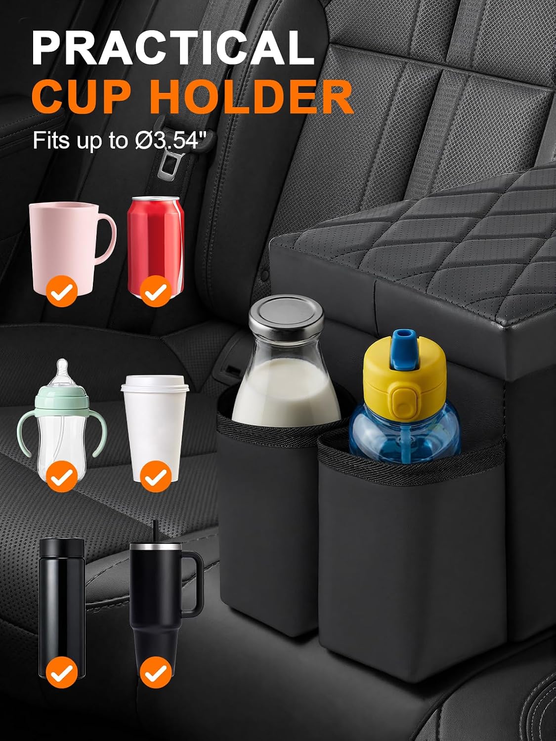 Car Seat Organizer Compatible with Kia Telluride & Subaru Ascent 2019-2026