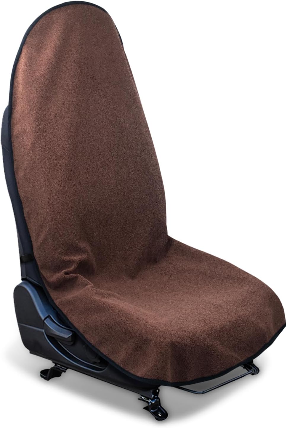 Waterproof Sweating Car Seat Cover for Post Gym Workout, Running, Swimming, Beach and Hiking, Universal Fit Non-Slip Bucket Seat Protector for Cars SUV Trucks, Machine Washable (2pcs Off-White)