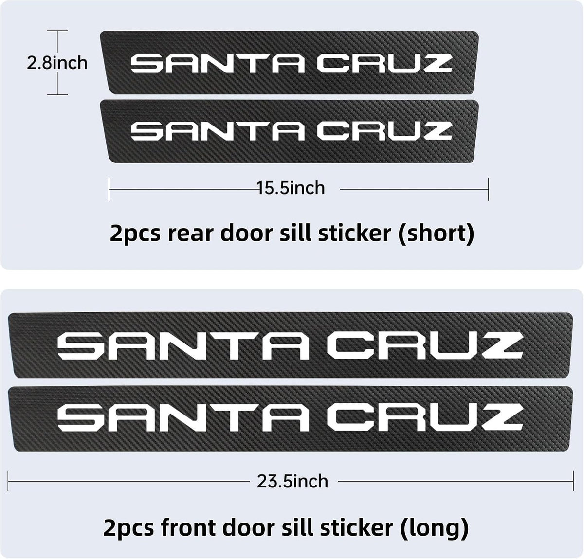 Car Door Sill Guard Decoration(White)