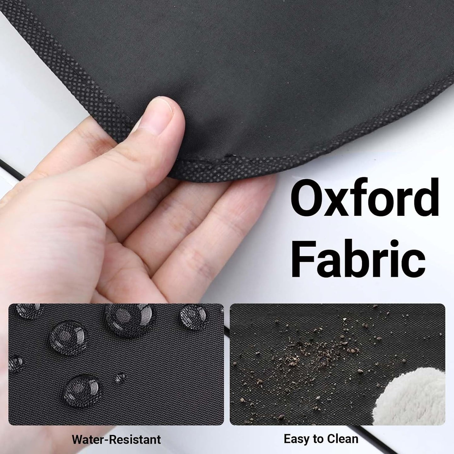 Exterior Car Windshield Cover, Oxford Fabric All Weather Windshield Snow Shield for Windshield & Mirrors, Blocks Snow Ice Frost, Anti-Theft Door Flap, Fits SUV Sedan Truck (69"x42")