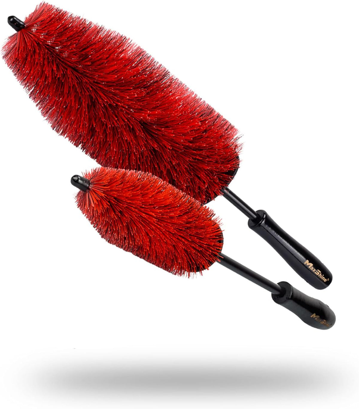 Maxshine Universal 10” Wheel & Rim Brush – Soft Bristle Scratch-Free Car Detailing Brush with Comfort Grip & Knuckle Guard – Tire, Spoke, Lug Nut & Brake Dust Cleaner for Cars, Trucks, SUVs & Boats