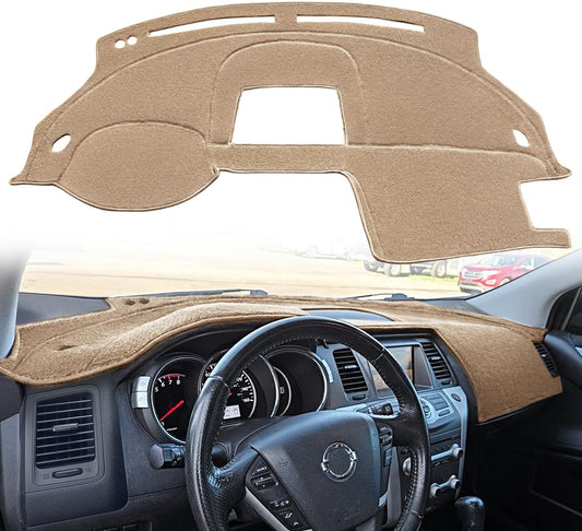 Dash Cover Mat Custom Fit for Nissan Murano (Beige) K307