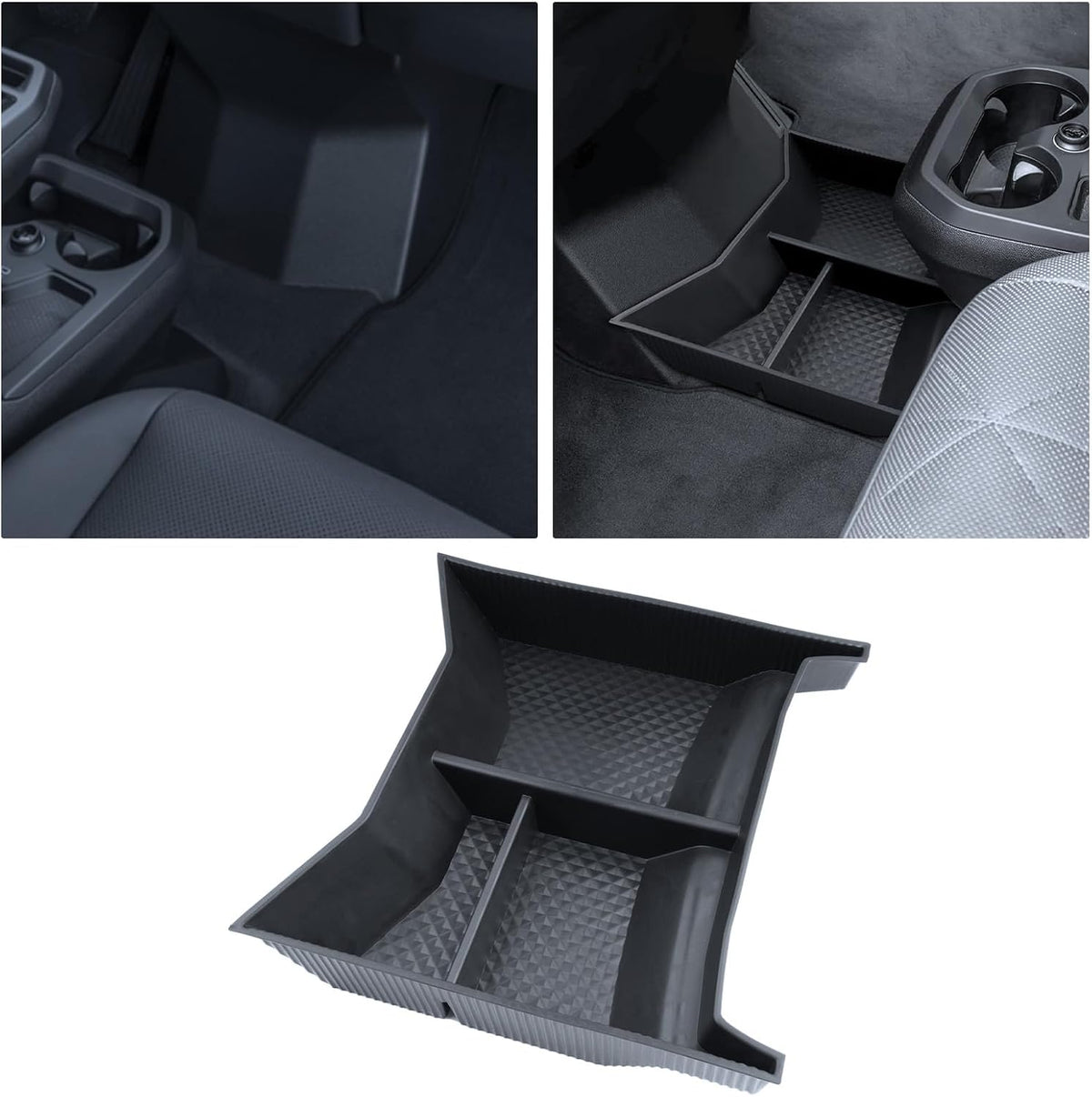 for 2022-2026 BMW IX Armrest Storage Box Console Organizer ABS Materials Center Console Armrest Organizer Tray