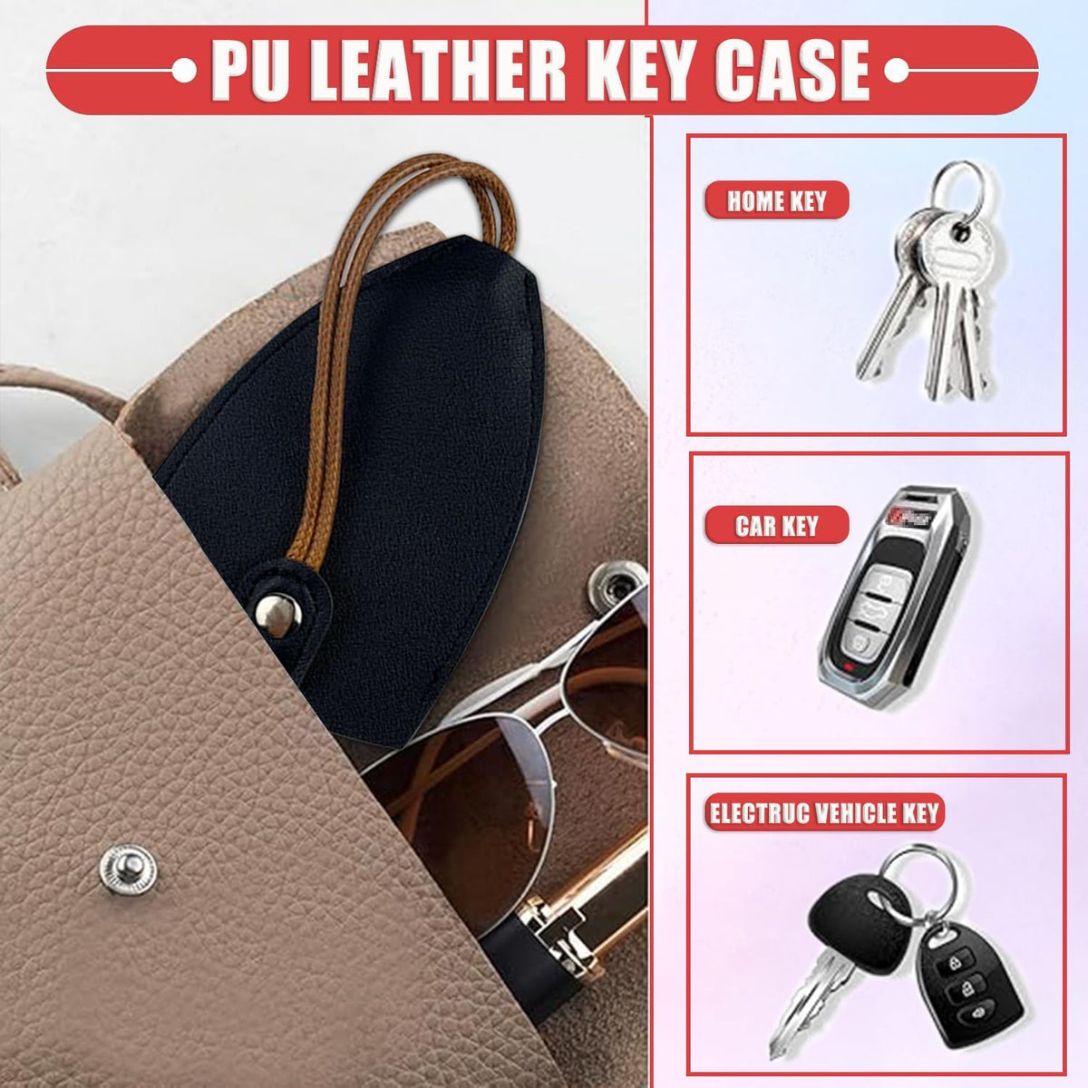 Car Document Holder with Magnetic Shut, Car Registration & Insurance Card Holder, Waterproof PU Leather Glove Box Organizer Vehicle Accessories Driver License for Women/Men, Watercolor Dinosaur