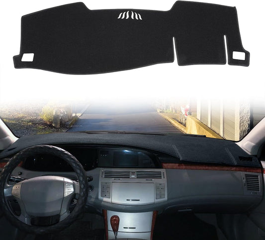Dashboard Cover Dash Cover Mat Pad Custom Fit for Toyota Avalon 2005 2006 2007 2008 2009 2010 with Cutout for Speaker (Black)