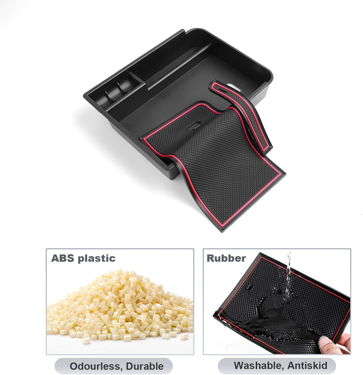 SKTU Nissan Sentra Console Organizer - Center Console Tray with Sunglasses Holder