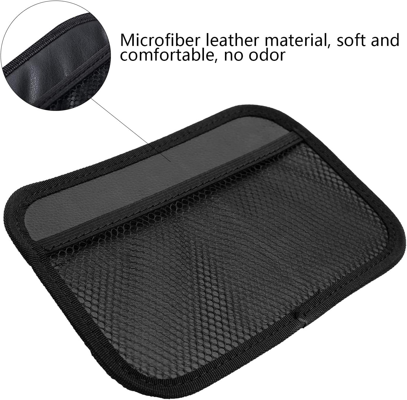 INNOLIFE 4-Piece Car Organizer Net Pocket, Side Pocket Holder, Phone Sunglasses Storage - 8"x5.75"