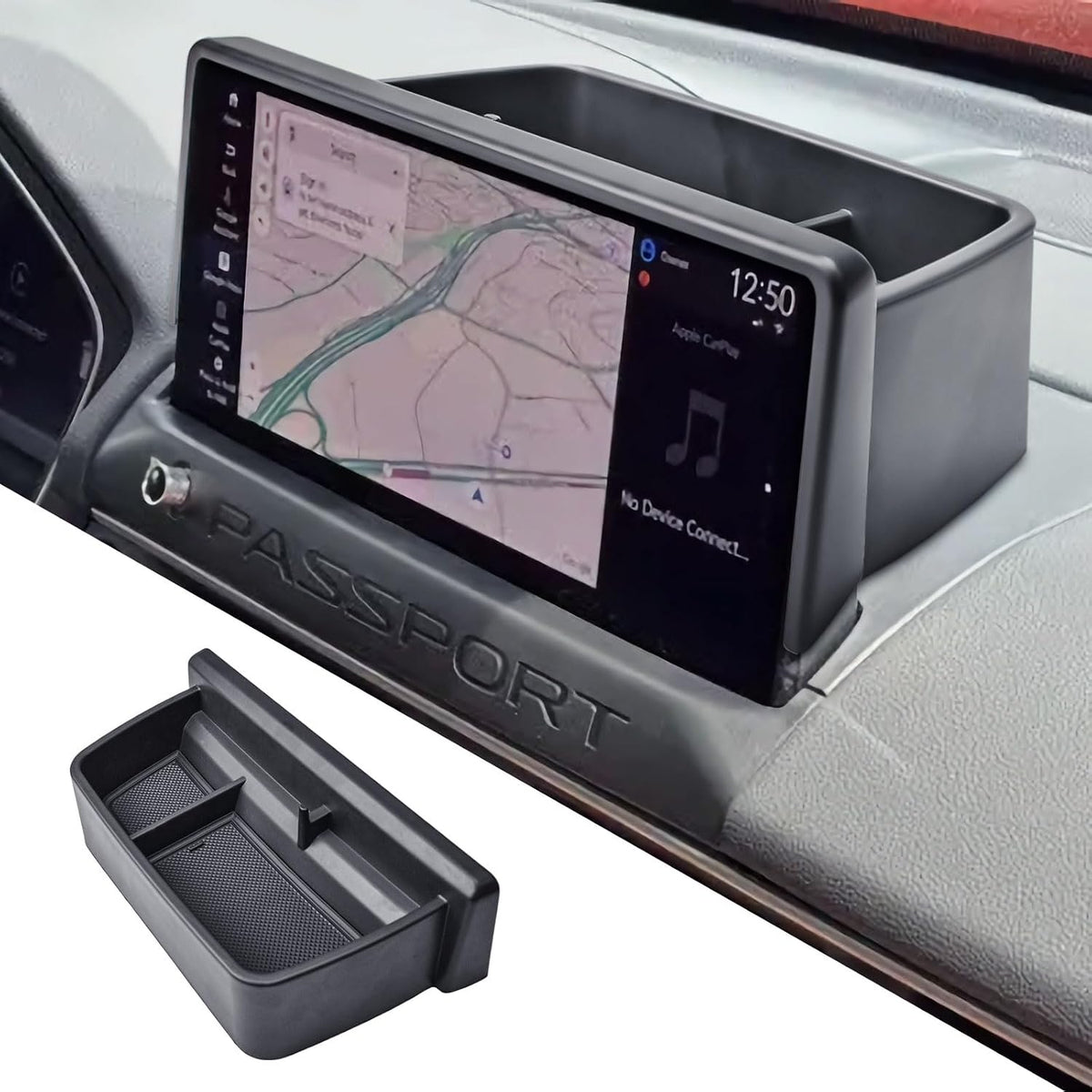 RUNROAD Dashboard Storage Organizer Tray Compatible with 2026 Honda Passport Accessories, Center Console Tray For Passport Behind Screen Armrest Organizer Dash Board