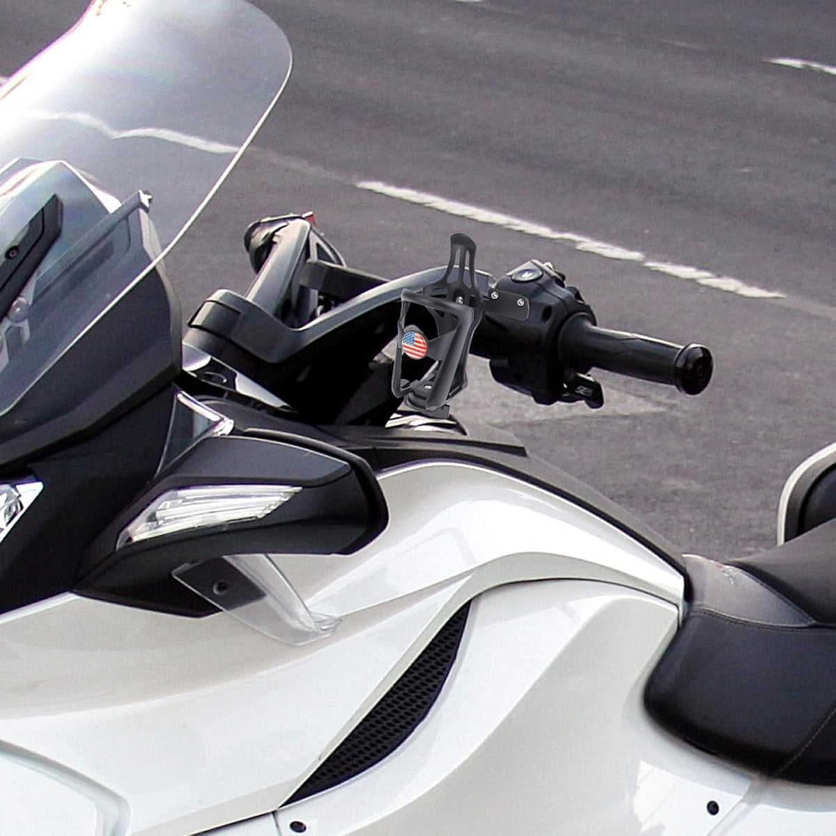 Upgraded Ajustable Driver Handlebar Cup Holder for Can Am Spyder F3