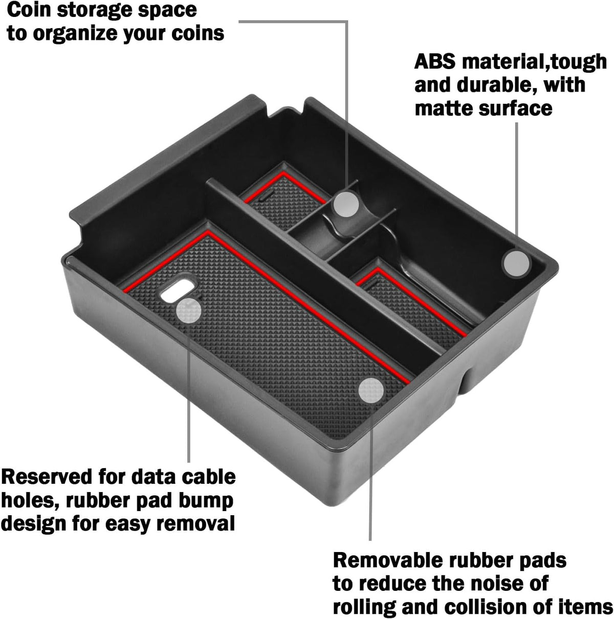 Center Console Organizer For Hyundai 2022-2024 Tucson