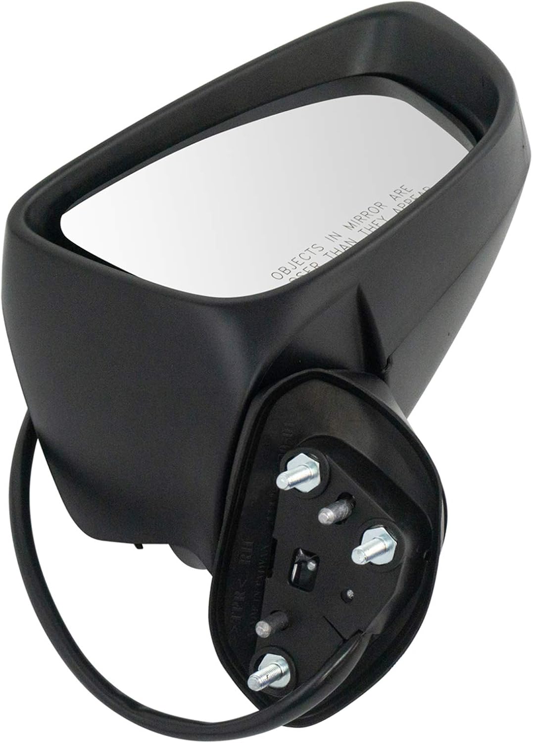 TRQ Passenger Side Mirror Assembly Power Blind Spot Turn Signal Textured