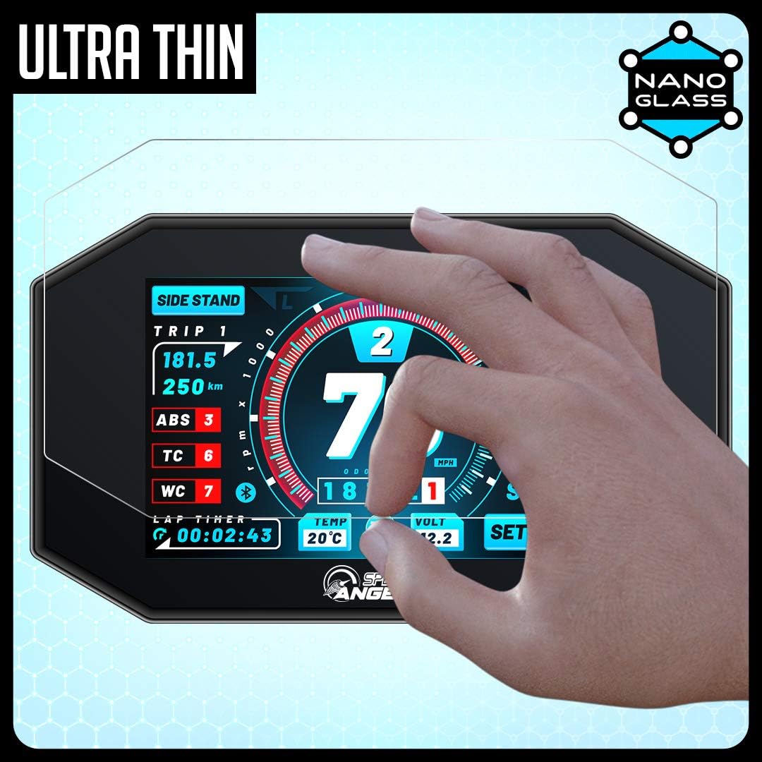Speedo Angels NANO GLASS Dashboard Screen Protector compatible with CRF300L / RALLY (2021-) x 2