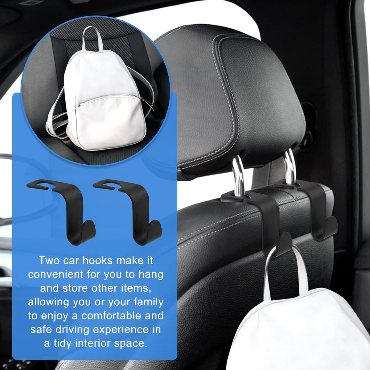 Car Backseat Organizer with Foldable Tray and Tablet Holder