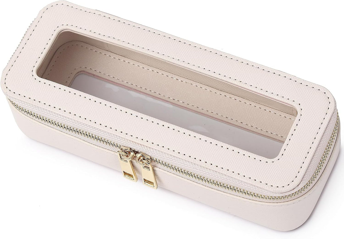 Pinkmik Makeup Brush Case, Beige, SLIM
