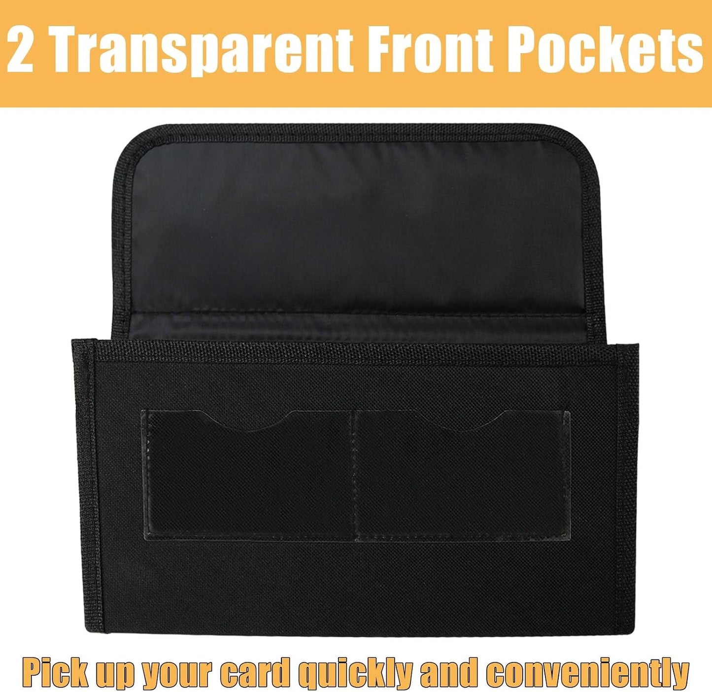 Vehicle Glove Box Organizer Large Capacity Car Registration and Insurance Holder for Car Documents License Cards with 13 Pocket Expanding File Folder 2 Cards Pockets