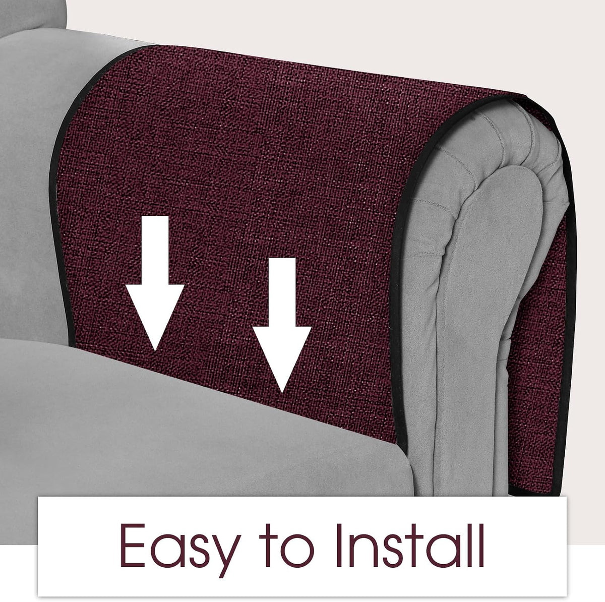 Joywell Remote Holder for Recliner Couch Armchair Caddy Sofa Armrest Organizer Non Slip Sofa Arm Chair Caddie with 6 Pocket Storage for Magazine, Tablet, Phone, iPad, Dark Purple