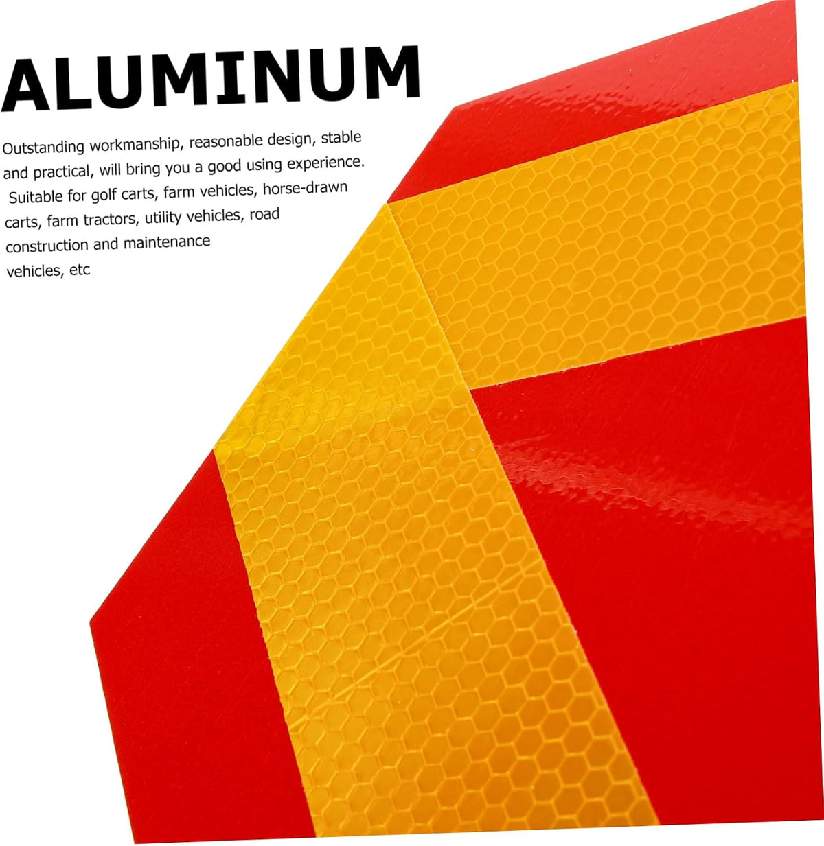2 pack Triangle Reflectors for Car Slow Moving Vehicle Sign Engineer Grade Reflective Vehicle Warning Sign for Golf Carts Farm Tractors Utility Vehicles 15.74 X 13.77 X 0.35 in