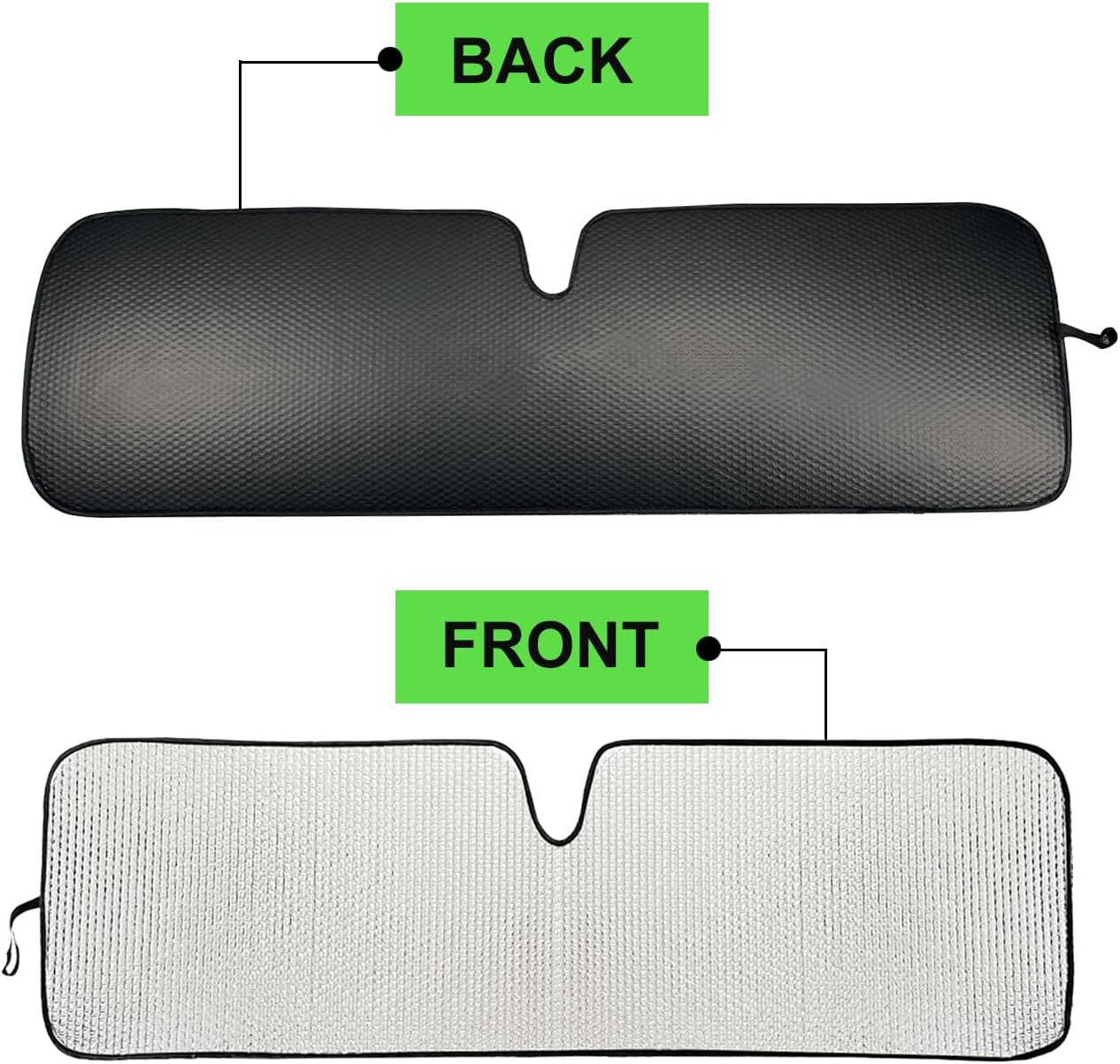 Windshield Sun Shade for Jeep,Windshield Sunshade for Wrangler TJ JK JL1997-2024,Sun Shade Windshield Cover for Jeep,UV Ray & Heat Block Windshield Shades