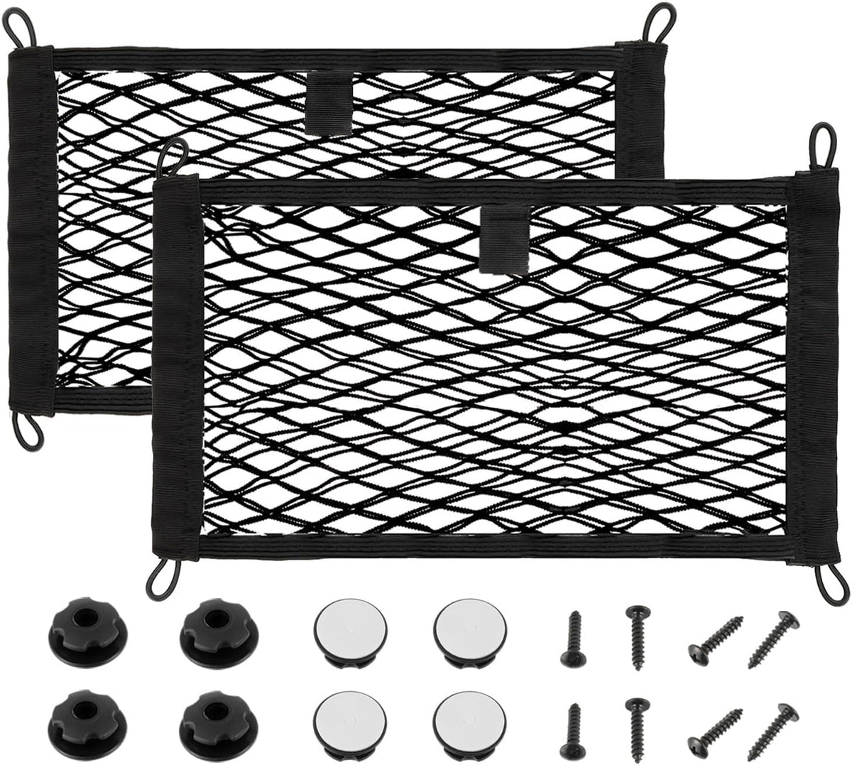 23.6 x 9.8 inch Universal Elastic Cargo Net Pocket,2 Pack
