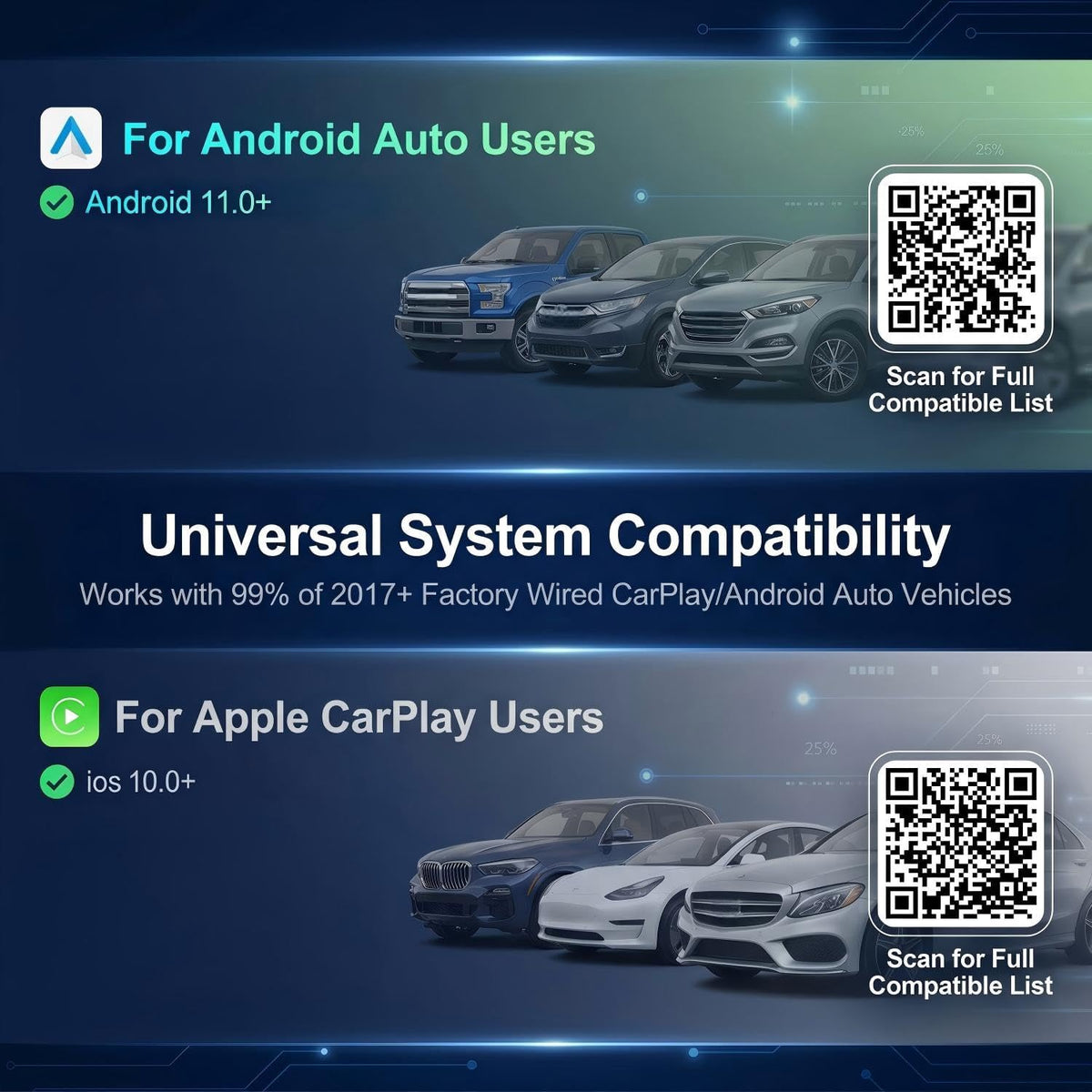 Wireless Carplay Adapter, Suitable for Vehicles Equipped with Cabled CarPlay, Plug and Play Feature enables Fast and Stable CarPlay Wireless Connection, Suitable for 800+ Vehicles (Grey)