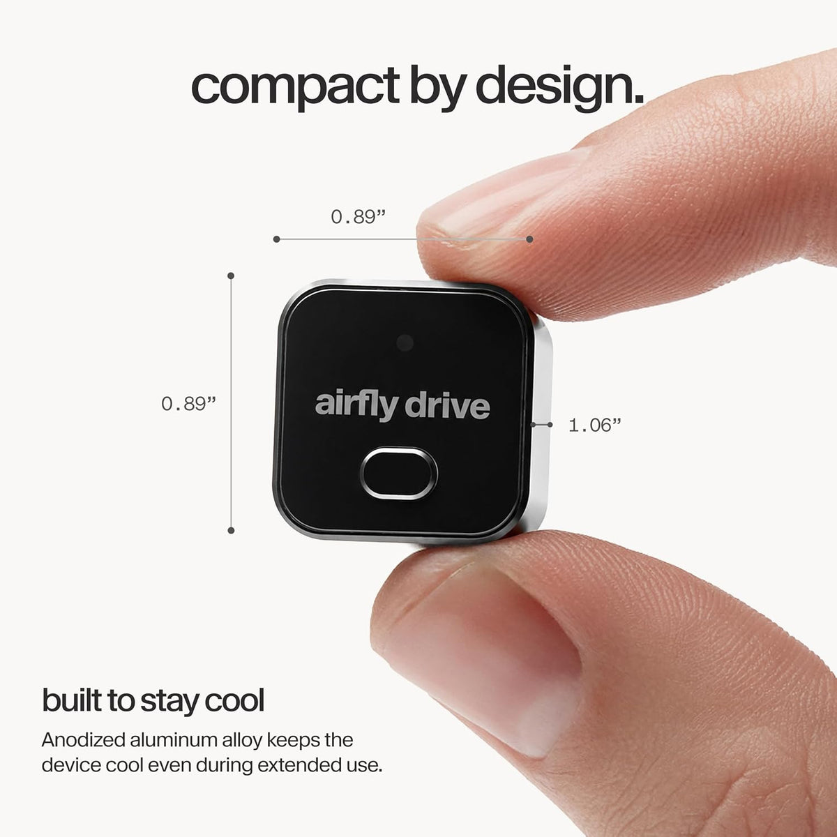 Twelve South AirFly Drive Wireless CarPlay & Android Auto Adapter, Black