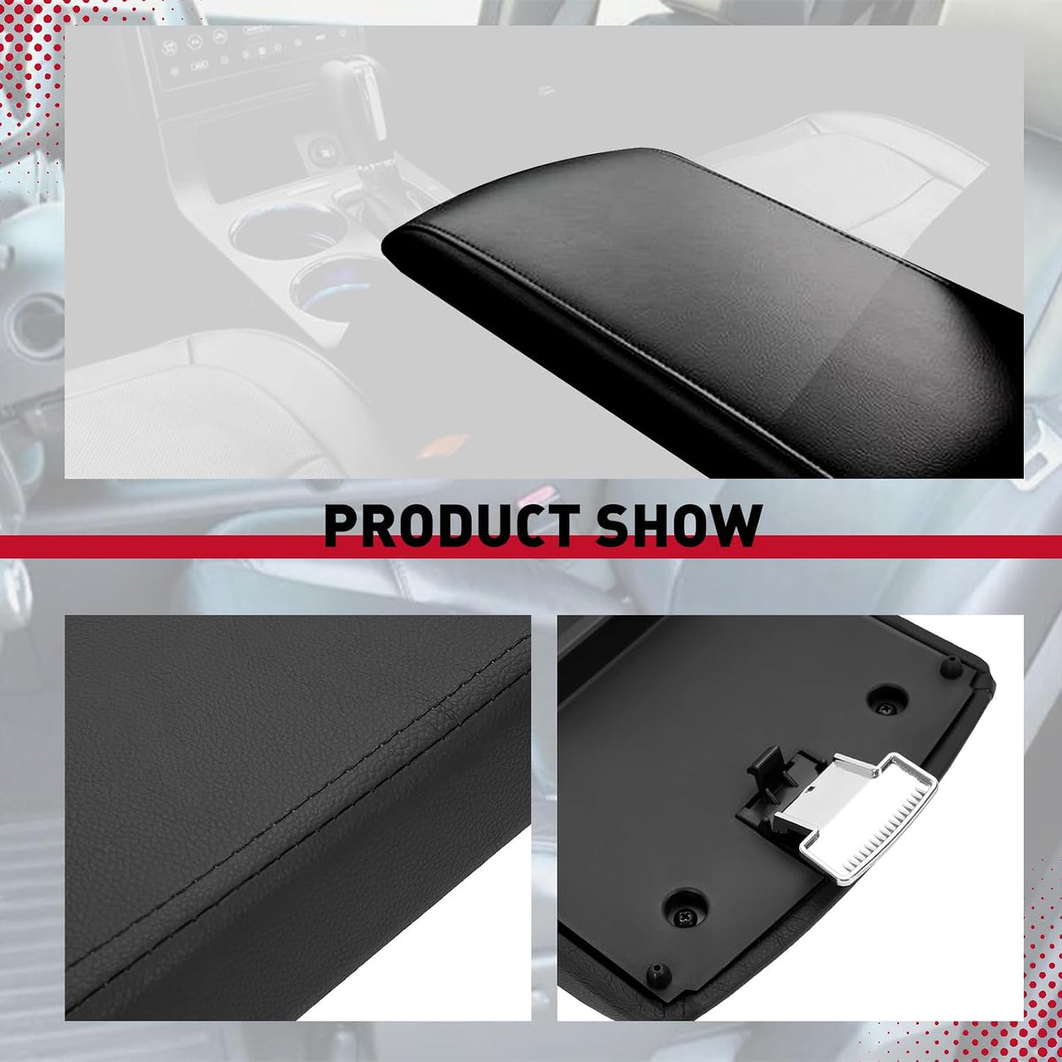 HECASA Center Console Arm Rest Lid Compatible with 2013-2019 Flex