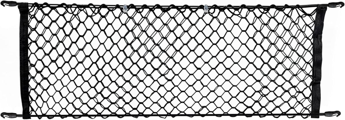 Back Seat Style Automotive Elastic Trunk Mesh Cargo Net for Volvo XC60 2017-2025 - Premium Trunk Organizer and Storage - Luggage Net for Crossover- Best Car Organizer for Volvo XC 60