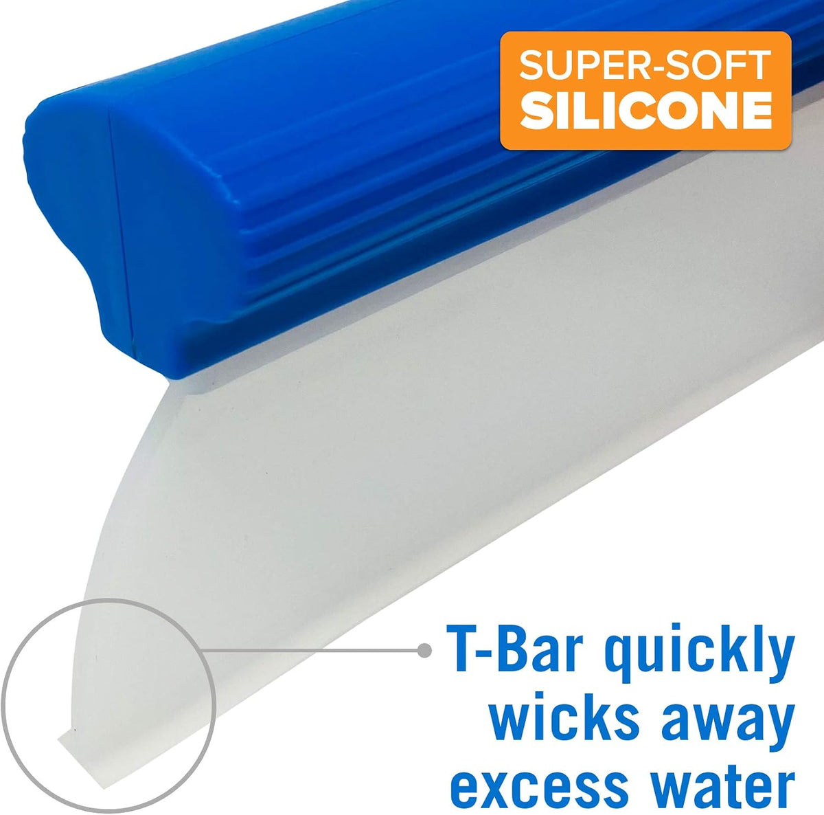 Silicone Car Window Squeegee for Boat Windshields, RVs, and Auto Cleaning