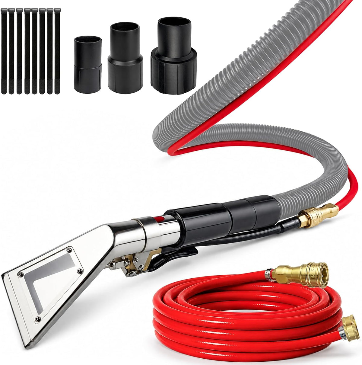 Shop Vac Extractor Hose Kit with Stainless Extractor Wand for Upholstery