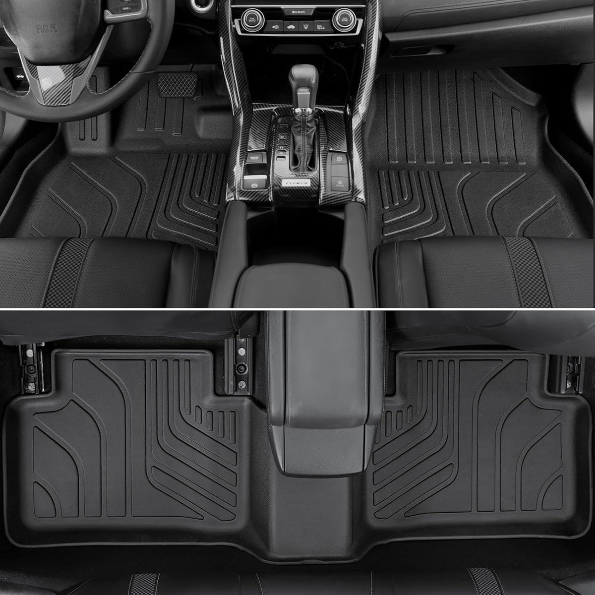 Floor Mats for 2016-2021 Honda Civic Sedan Accessories