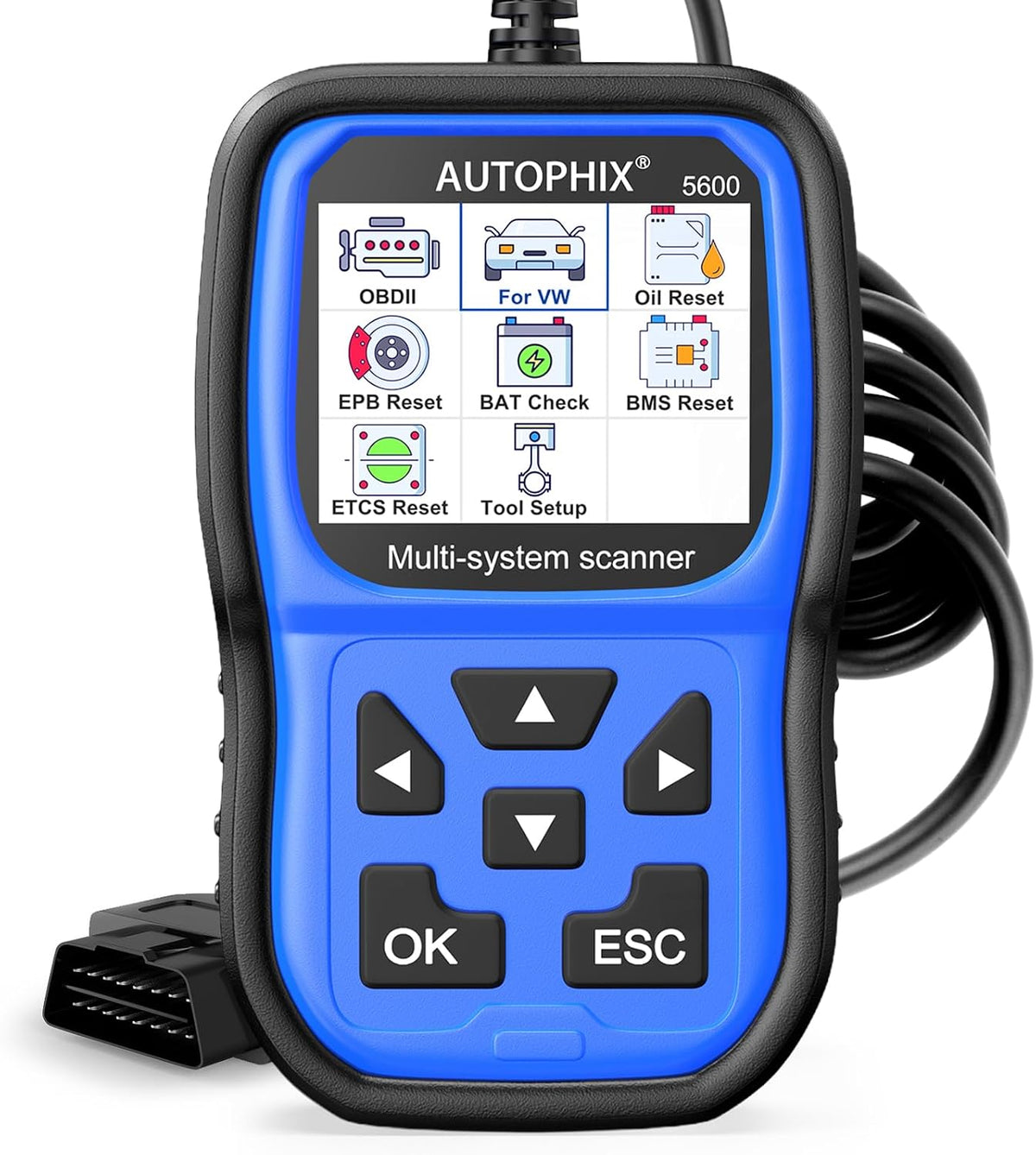 AUTOPHIX 5600 OBD2 Scanner fit for VW Volkswagen Audi Skoda Seat