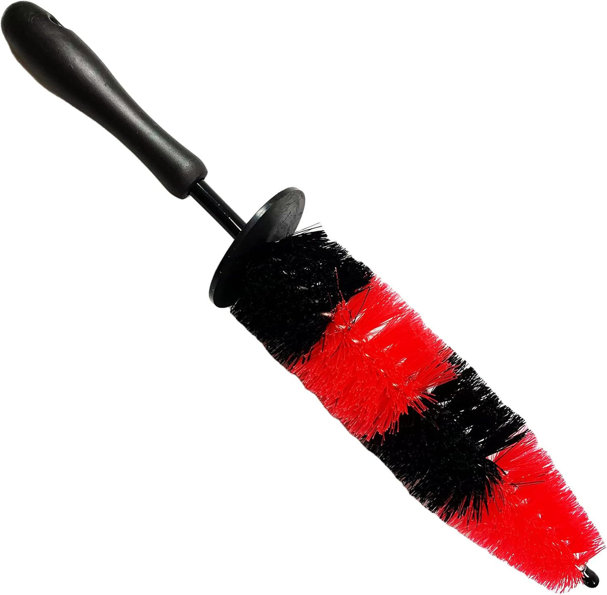 MaximalPower 18’’ Long Wheel Barrel Brush for Car Wheel Rim Detailing Brush - Car Brush Tire Detail Brush Soft Bristle Multipurpose for Exhaust Tips Motorcycles (Red Brush x1)