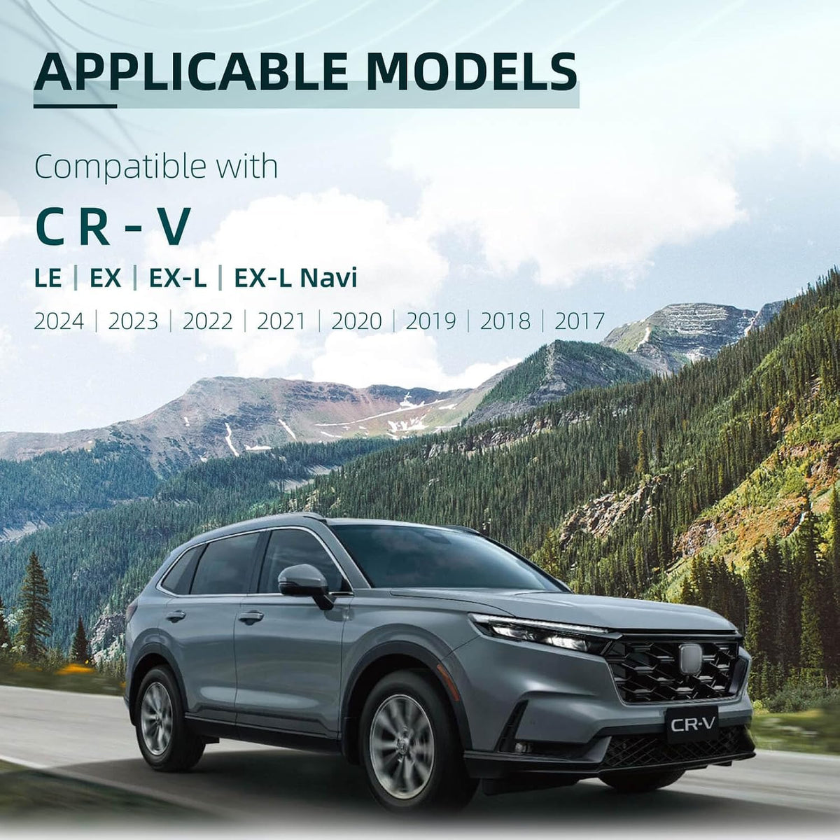 Windshield Snow Cover Compatible with Honda CRV SUV 2024-2017 Custom Fit LX EX EX-L Upgraded Custom Fit Magnetic Windproof Sunshade Cover 4-Layer Protection Ice, UV,Frost Wiper & Mirror Covers