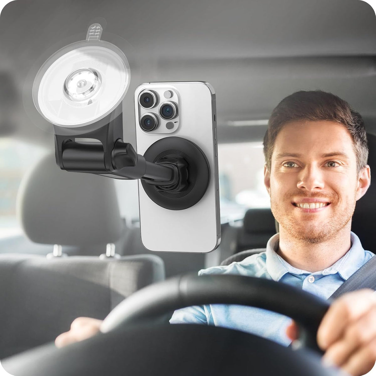 APPS2Car Magnetic Car Mount for MagSafe, Dashboard and Windshield Holder
