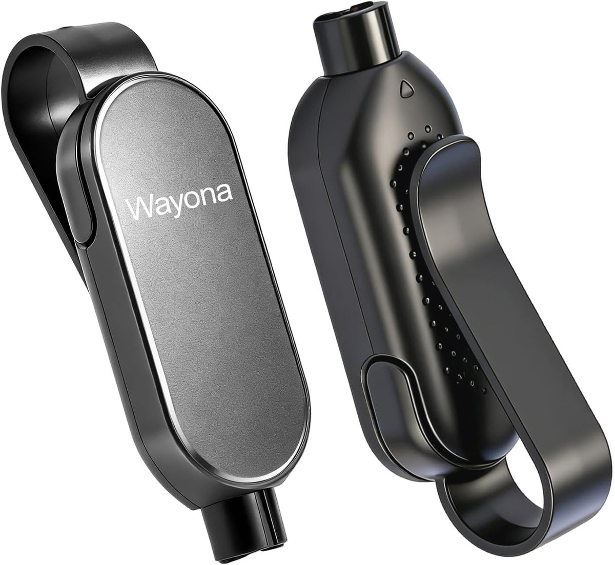 Wayona 2PCS Car Safety Emergency Tool, 2-in-1 Window Breaker & Seatbelt Cutter with Visor Clip, Automotive Escape & Rescue Glass Breaker Tools (Black)