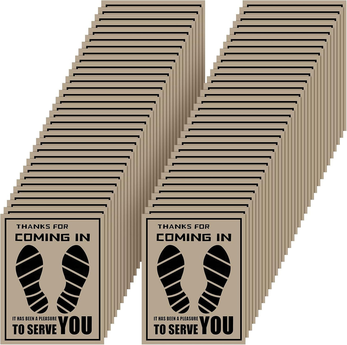 Frienda Paper Floor Mats Disposable Waterproof Car Pads,Brown,22 X 17 Inch