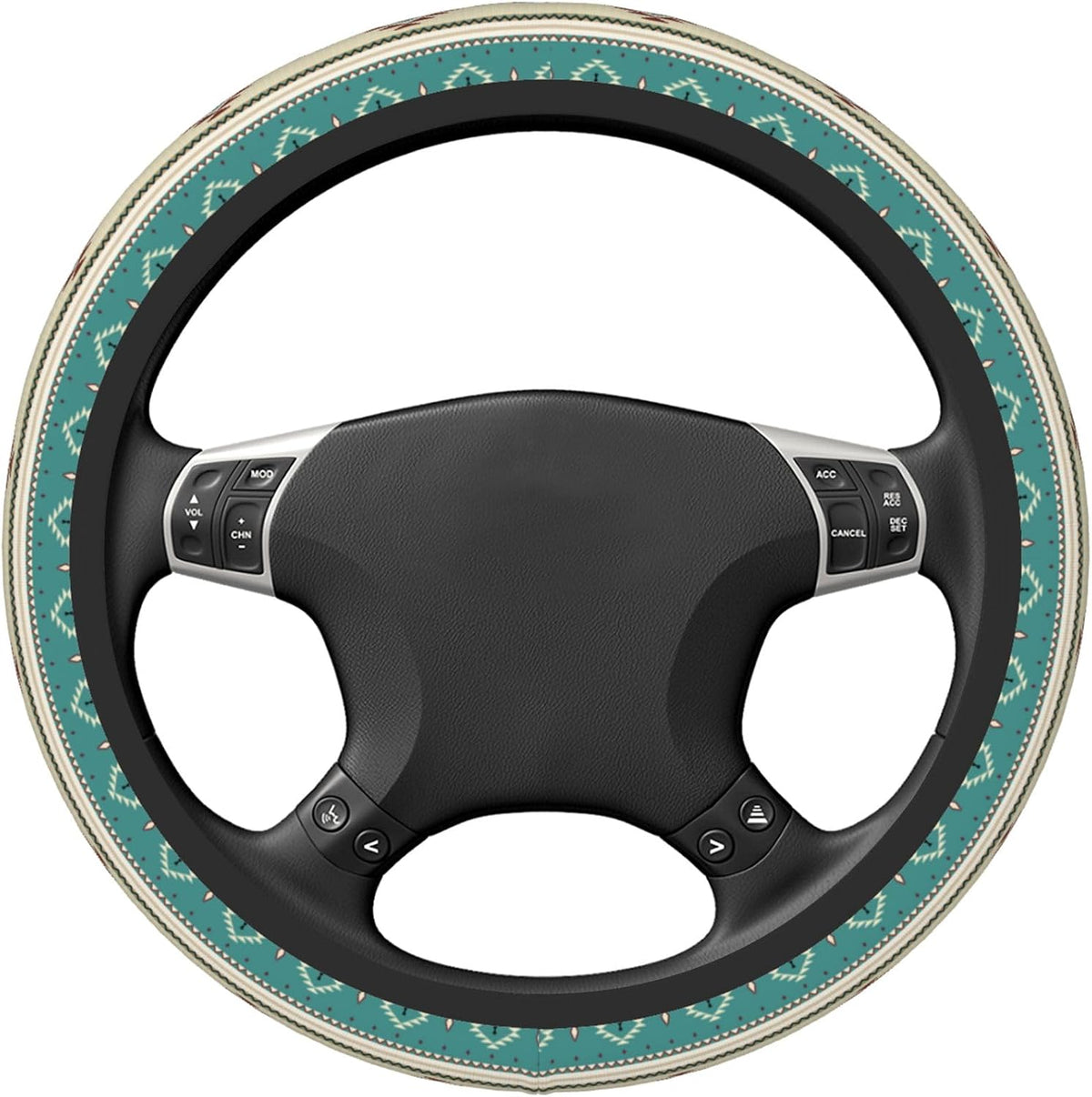 Western Steering Wheel Cover Cute Universal 15 Inch Car Accessories Protector for Women Fit Auto SUV Sedan Vans Trucks