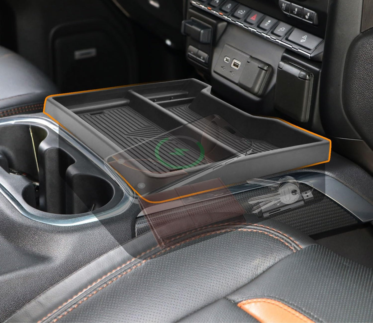GZSH Center Console Organizer for 2019-2022 Chevy Silverado